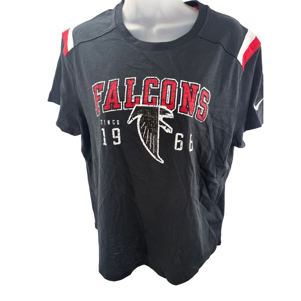 Nike Atlanta Falcons Black Short Sleeve Tee Shirt Womens XLarge NEW